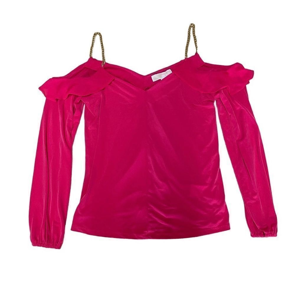 🌟75% OFF🌟NEW 🌟Michael Kors🌟Shoulder Off Gold Chain Long Sleeve Top